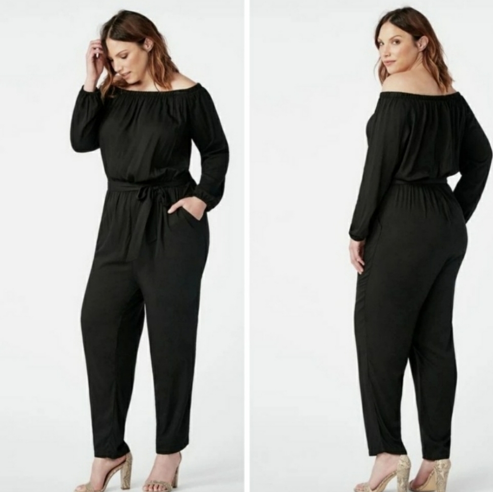 Plus Size Belted Jumpsuit